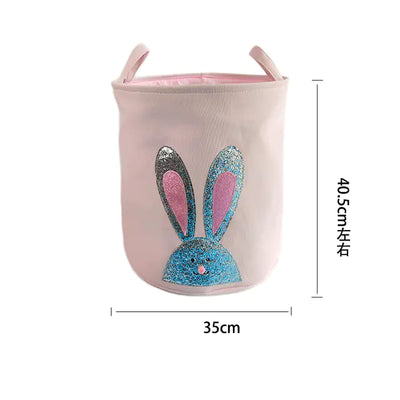 Foldable Laundry Basket for Kids' Toys and Clothes