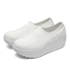 Women's Casual Thick-soled Mesh Slip-on Shoes
